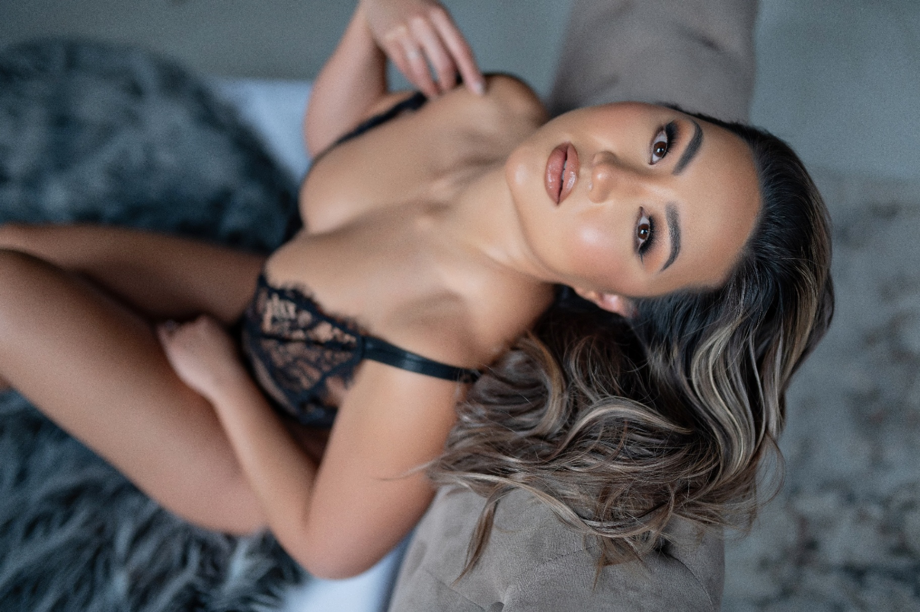 Luminous Boudoir portrait